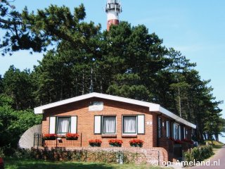 Fuut bij de vuurtoren, Werelderfgoed Waddenzee Ameland